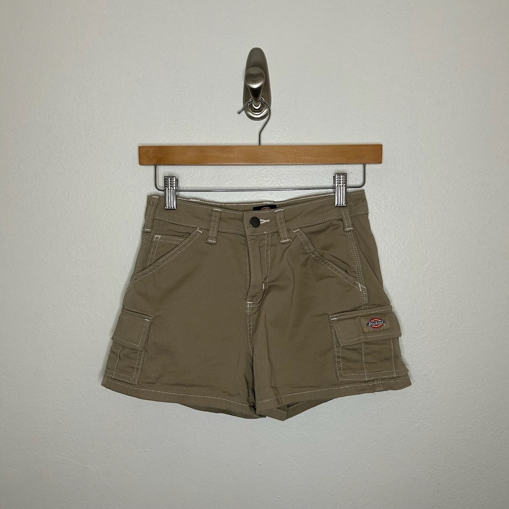 Dickies Women's High Rise Work Cargo Shorts Sz 26